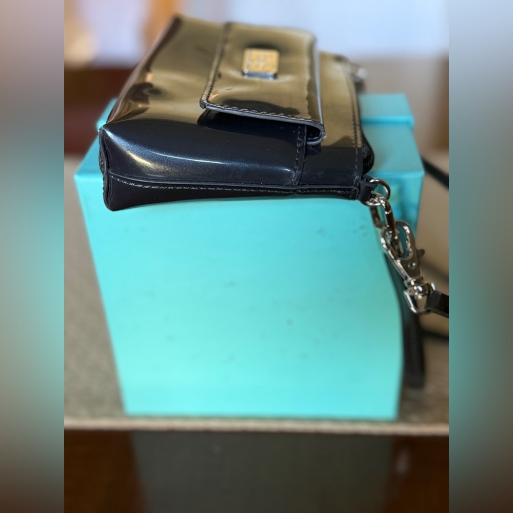 Beijo Charcoal grey 2 way mini handbag crossbody purse - Picture 9 of 11